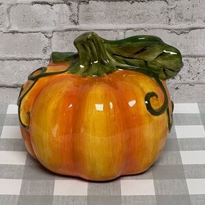 Vintage Pumpkin Ceramic Centerpiece Fall Autumn Home Holiday Decor